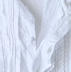 Supima Batiste Cutwork Blouse Detail