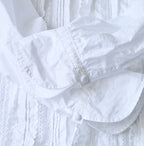 Supima Batiste Cutwork Blouse Detail