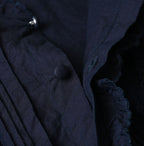 Indigo Supima Batiste Cutwork Blouse Detail