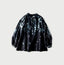Indigo Discharged Rose Print Smock