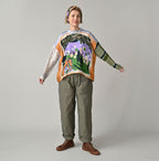 Picture Book Bandana Blouse Yellow Female Model