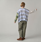 Picture Book Bandana Blouse Yellow Female Model