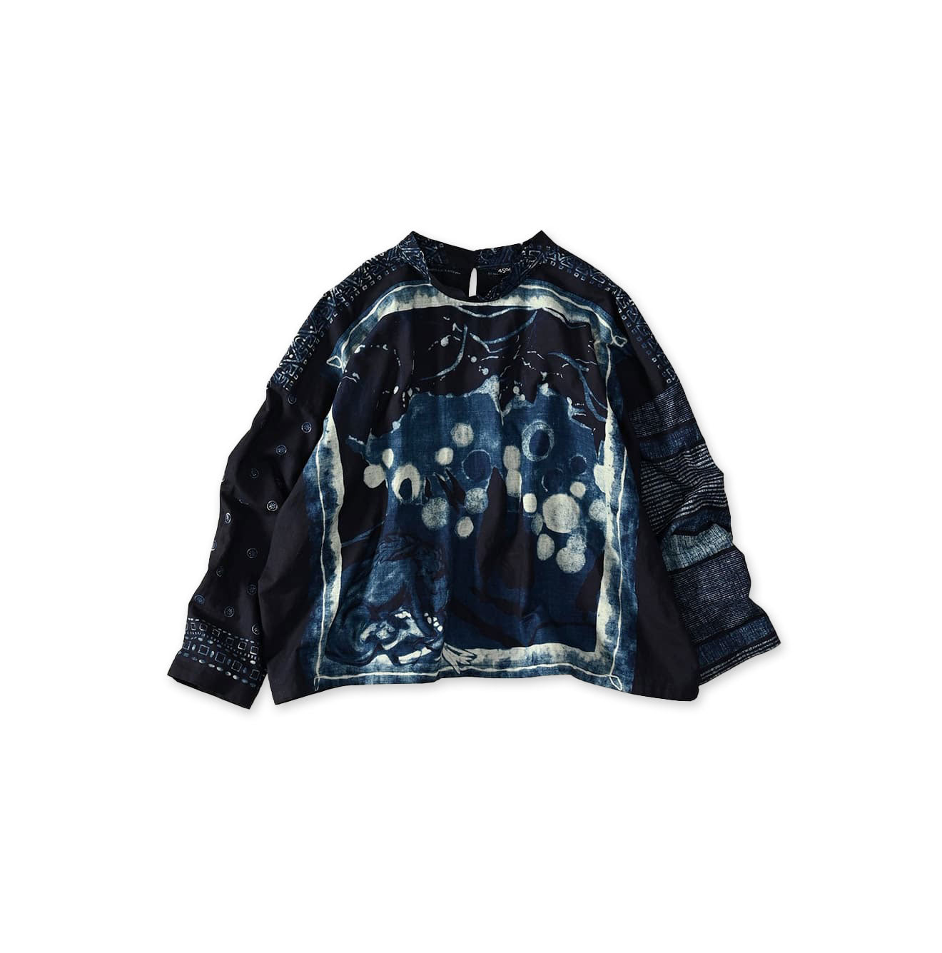 Indigo Picture Book Bandana Blouse Picture Bandana Indigo 1
