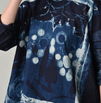 Indigo Picture Book Bandana Blouse Detail