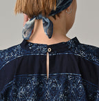 Indigo Picture Book Bandana Blouse Detail