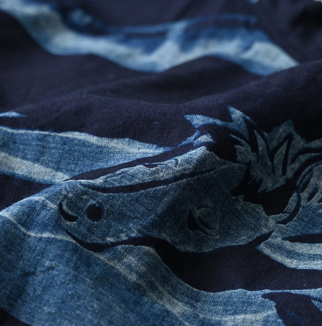 Indigo Picture Book Bandana Blouse Detail
