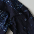 Indigo Picture Book Bandana Blouse Detail