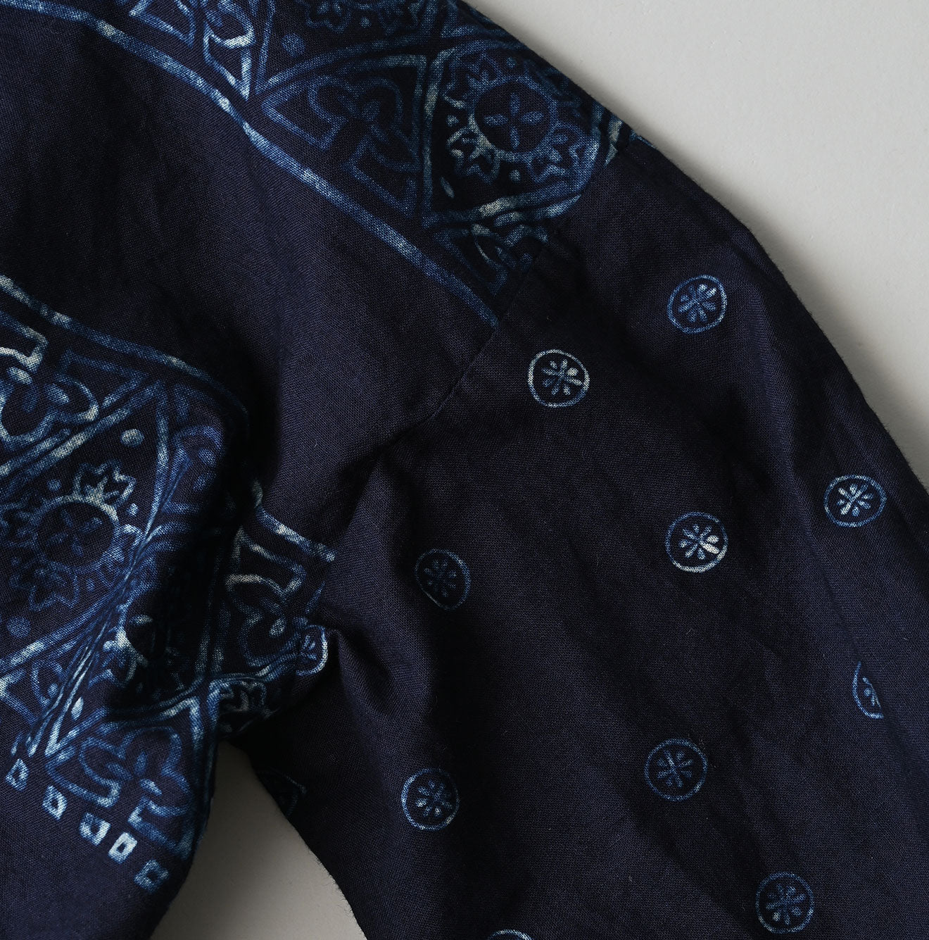 Indigo Picture Book Bandana Blouse Detail