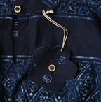 Indigo Picture Book Bandana Blouse Detail