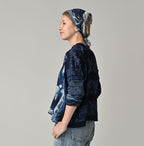 Indigo Picture Book Bandana Blouse Female Model