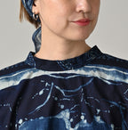 Indigo Picture Book Bandana Blouse Detail