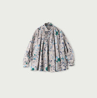 Winter Flower Print Kushukushu Blouse