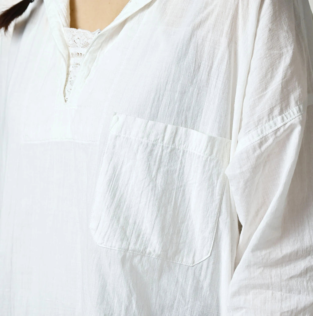 Indian Khadi Sailor Collar Blouse