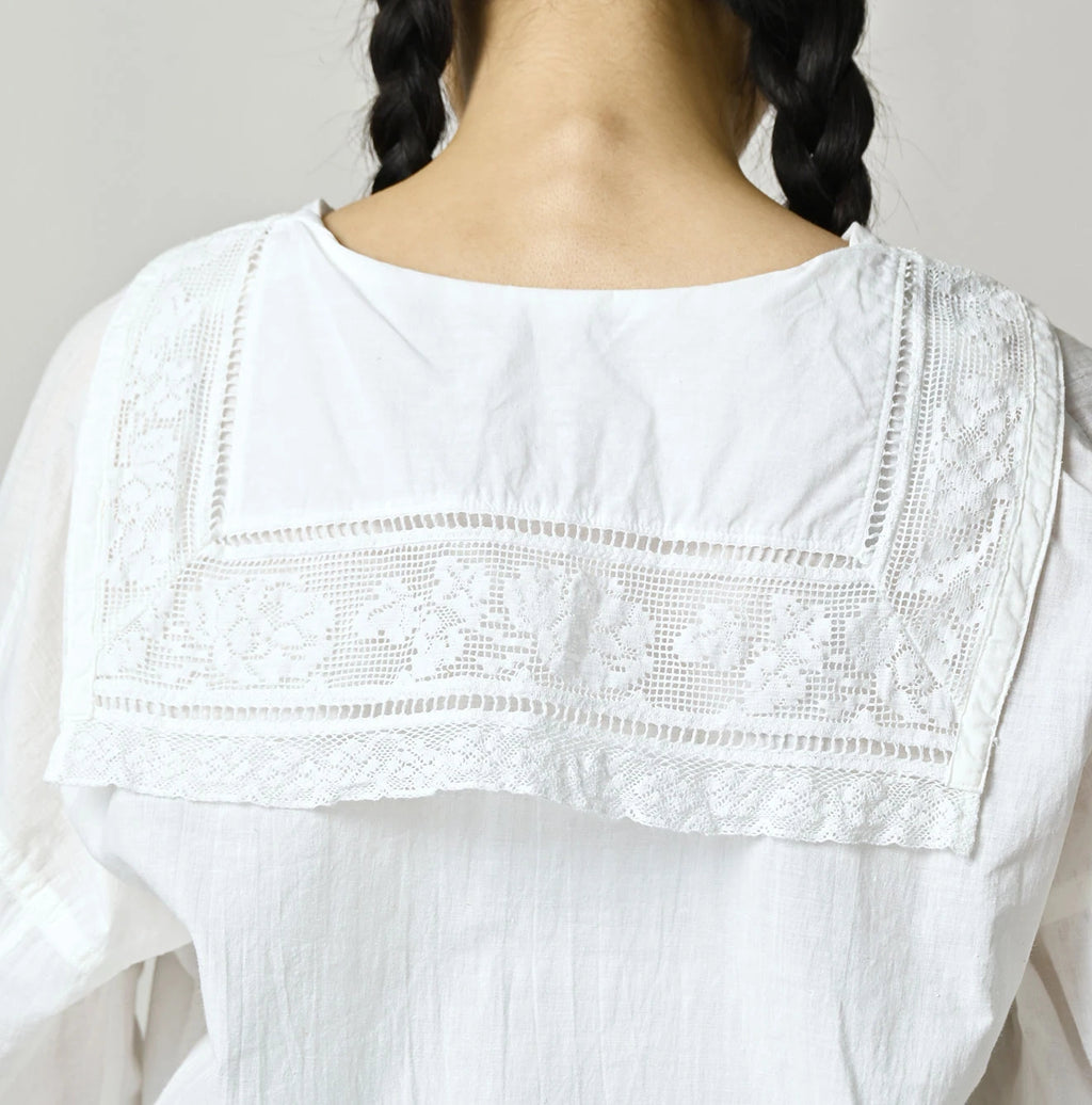 Indian Khadi Sailor Collar Blouse