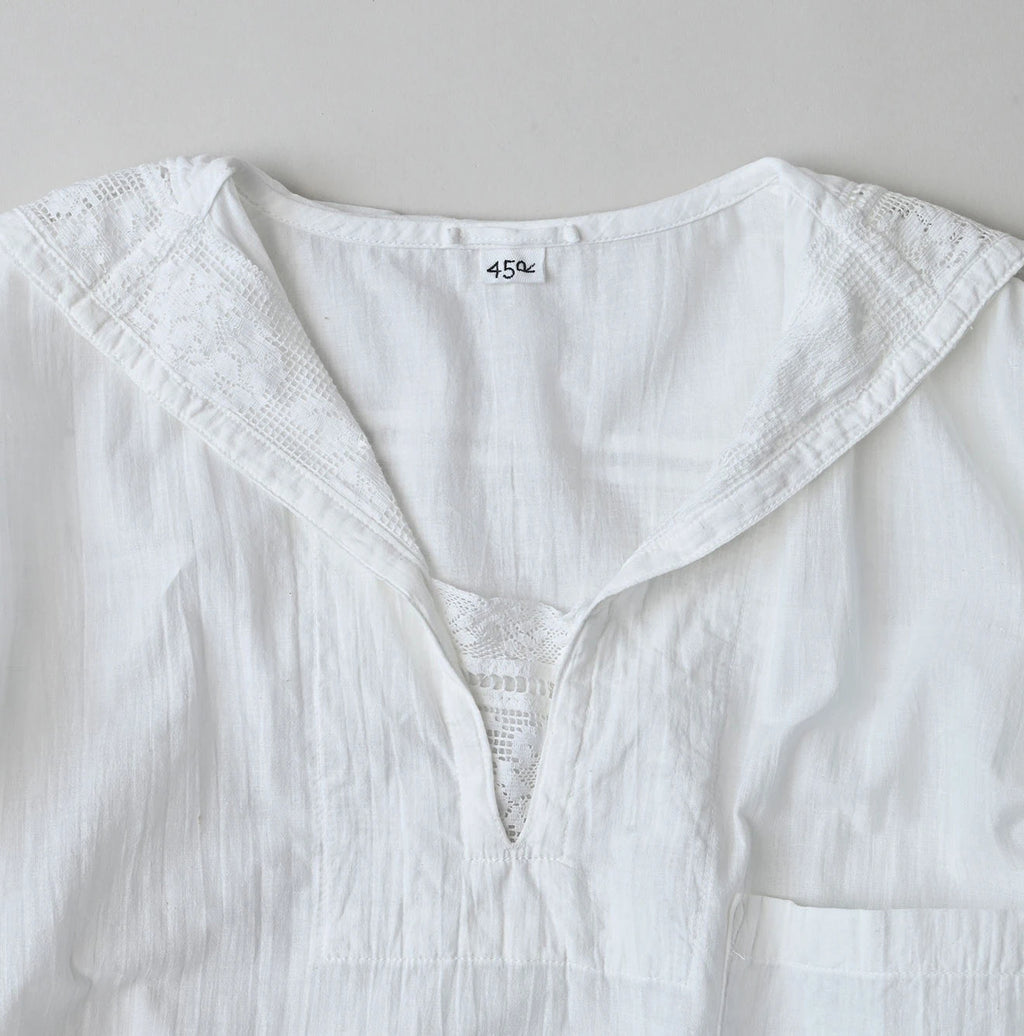 Indian Khadi Sailor Collar Blouse