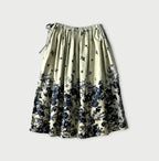 71 Indigo Discharged Rose Print Back