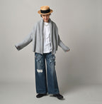 Cashmere Linen Cache-Coeur Female Model