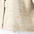 Indian Linen Silk Tweed Square Jacket Detail