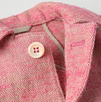 Indian Linen Silk Tweed Square Jacket Detail