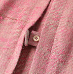 Indian Linen Silk Tweed Square Jacket Detail