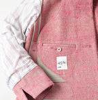 Indian Linen Silk Tweed Square Jacket Detail