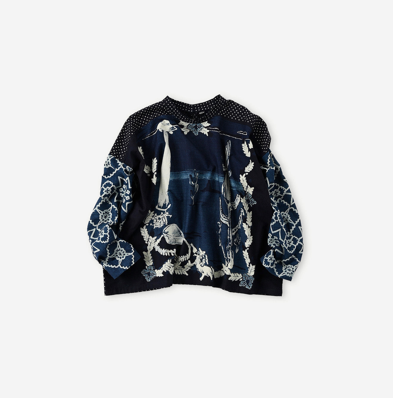 Indigo Picture Book Bandana T-shirt
