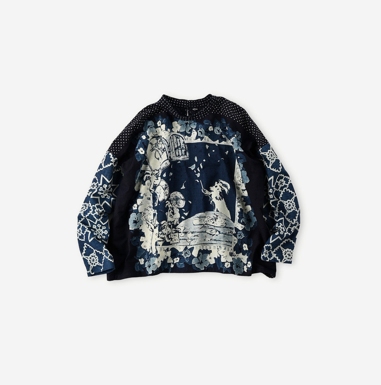 Indigo Picture Book Bandana T-shirt