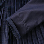 Indigo Chestnut Satin Smock Blouse Detail