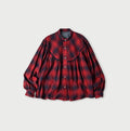 Indigo Zimbabwean Flannel Tambourine Blouse Red