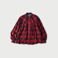 Indigo Zimbabwean Flannel Tambourine Blouse