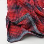 Indigo Zimbabwean Flannel Tambourine Blouse Detail