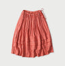 Gauze Double Woven Tuck Skirt Red Gingham