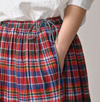 Gauze Double Woven Tuck Skirt Detail