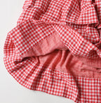 Gauze Double Woven Tuck Skirt Detail