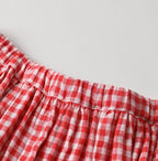 Gauze Double Woven Tuck Skirt Detail