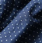 Indigo Dot Print Apron Skirt Detail