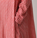 Gauze Double Woven Frill Collar Dress Detail