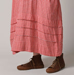 Gauze Double Woven Frill Collar Dress Detail