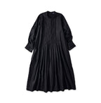 Chestnut Satin Pleats Dress