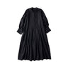 Chestnut Satin Pleats Dress