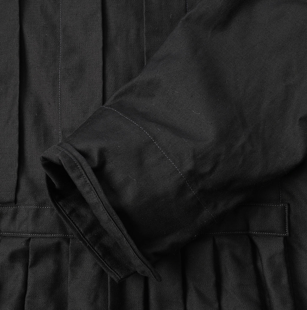 Chestnut Satin Pleats Dress Detail