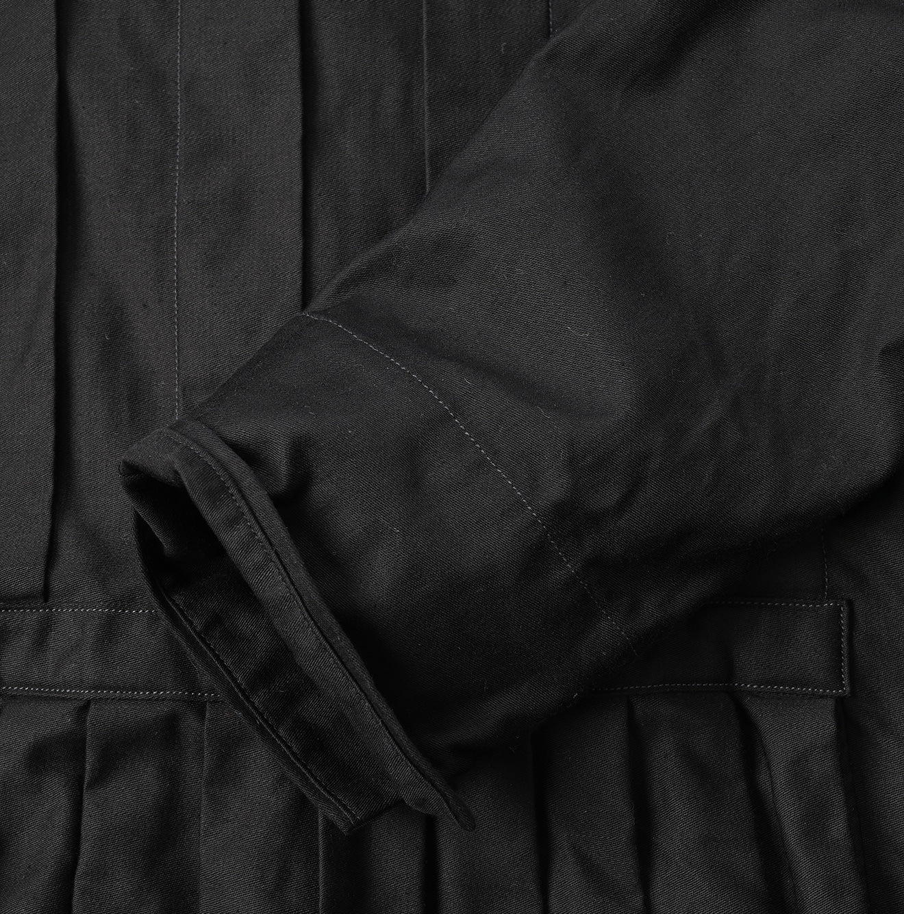 Chestnut Satin Pleats Dress Detail