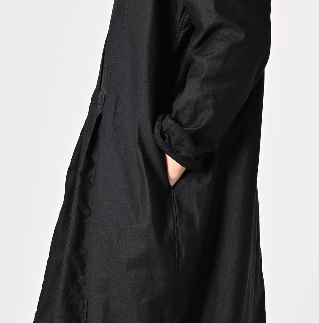 Chestnut Satin Pleats Dress Detail