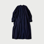 Indigo Chestnut Satin Tuck Dress Back