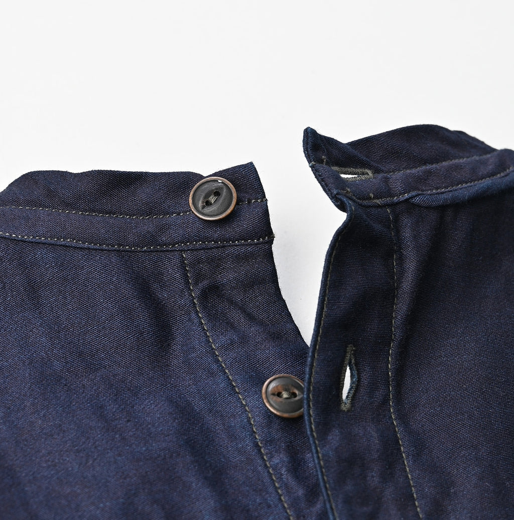 Indigo Chestnut Satin Tuck Dress Detail