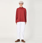 Dozume Tenjiku Yock Neck Big Slit T-shirt Female Model