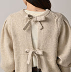 Cashmere Linen Ribbon Knit Detail