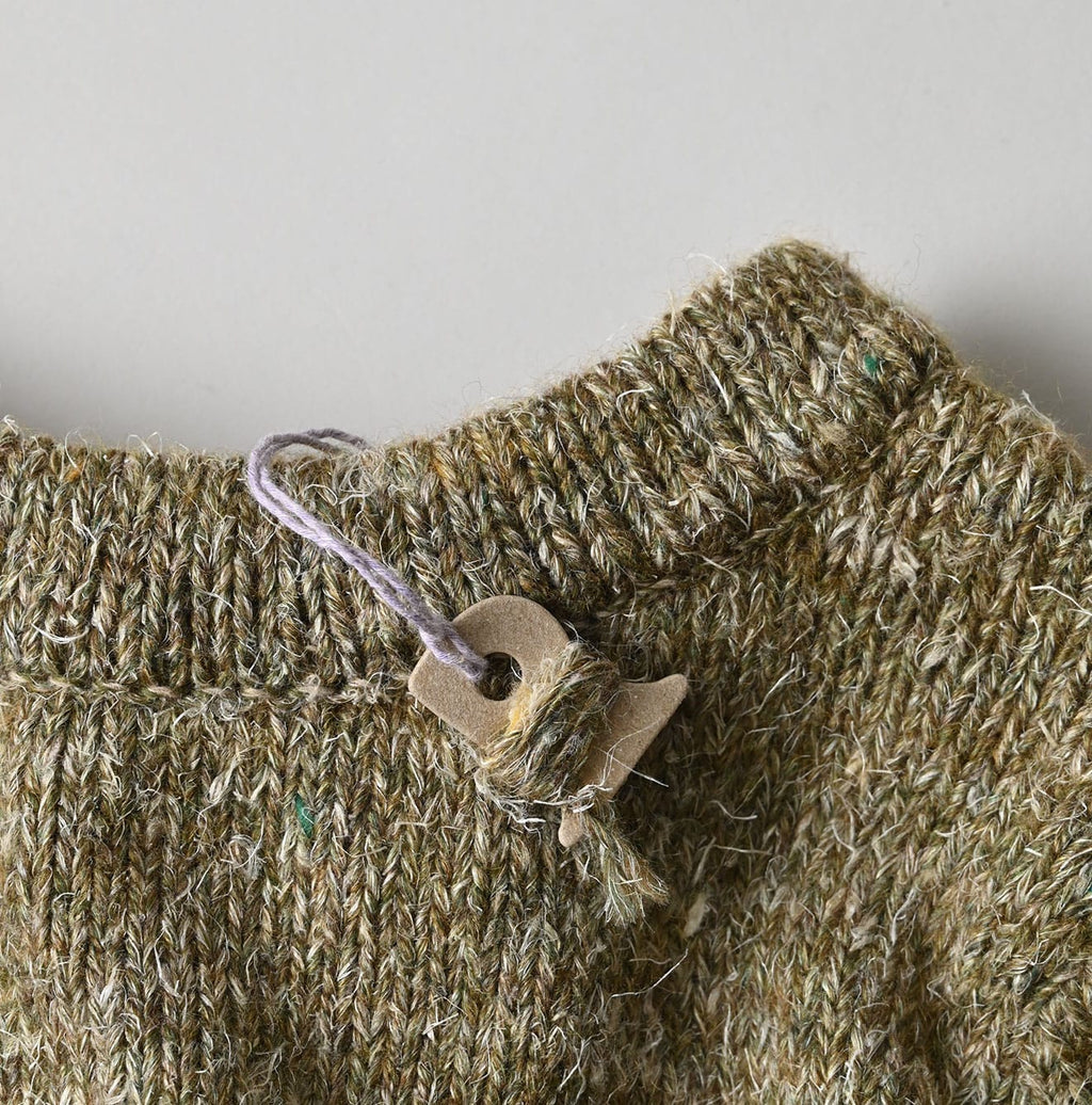Cashmere Linen Ribbon Knit Detail