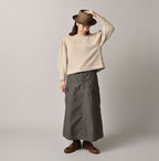 Cashmere Linen Ribbon Knit Female Model