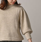 Cashmere Linen Ribbon Knit Detail